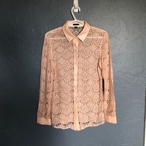 Cream Ann Taylor Blouse